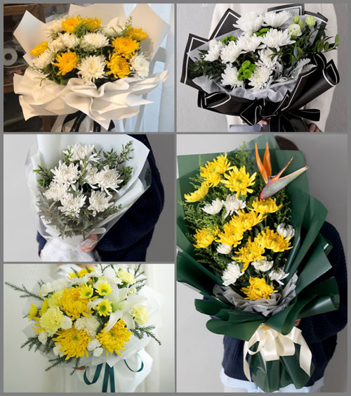 陕西渭南市华阴市罗敷镇白事花束代送